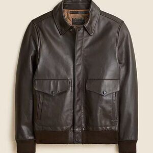 Very Good Condition Flight jacket in Italian leather
